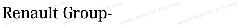 Renault Group字体转换